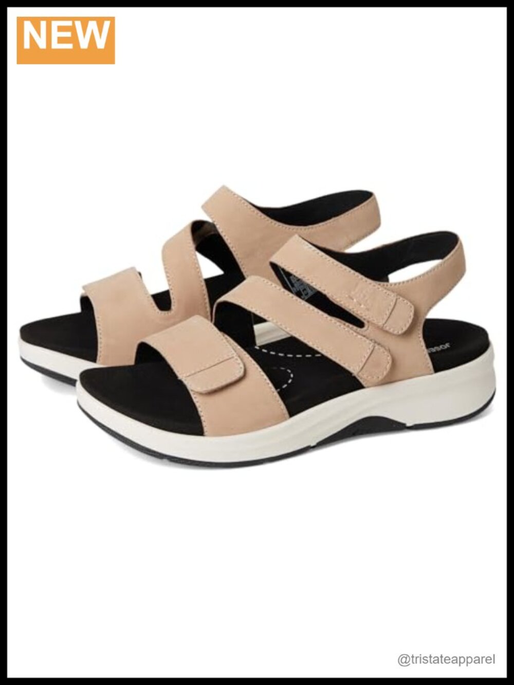 Women's Estelle 03 Leather Sandals Open Toe Adjustable Strap Comfort Walking